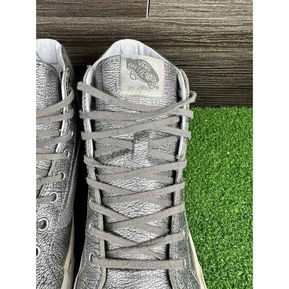 VANS SK8-Hi Slim Metallic Crackled Foil Leather Size 7 Sneakers womens 8.5